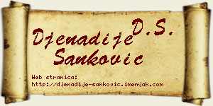 Đenadije Sanković vizit kartica